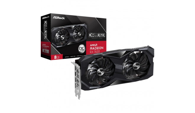 Graphics Card - Asrock Challenger 90-GA41ZZ-00UANF AMD Radeon RX 7600 8GB GDDR6