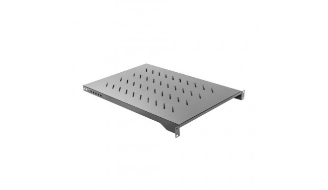 Server Shelf - Lanberg 1U 483x750mm, Lifting Capacity Up to 15 Kg, Black RAL9004.