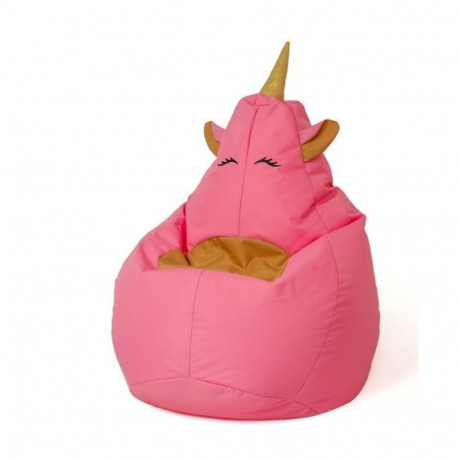 Puffer Bag - Unicorn Pink XL 130x90 cm Zipper Removable Cover