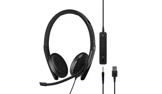 Headphones - EPOS Adapt 165T USB II Wired With Bow Black