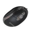 Mouse - TITANUM XM102K Optical 1000 DPI USB Type-A Ambidextrous Black, Chrome