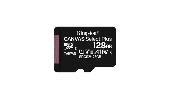 Memory Card - Kingston Technology 128GB microSDXC Canvas Select Plus 100MB/s A1