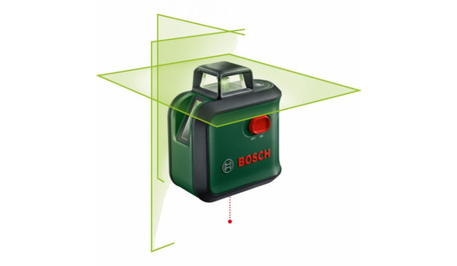 Bosch cross line laser AdvancedLevel 360 (green/black, green laser lin