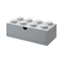 Room Copenhagen LEGO Desk Drawer 8 , storage box (grey, knobs)