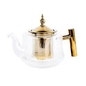 Teapot MANON 1L with a sieve, golden