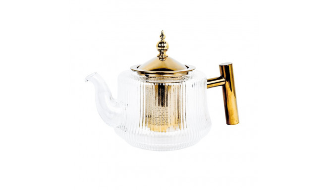 Teapot MANON 1L with a sieve, golden