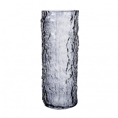 Vase AMY D12xH30cm, grey glass