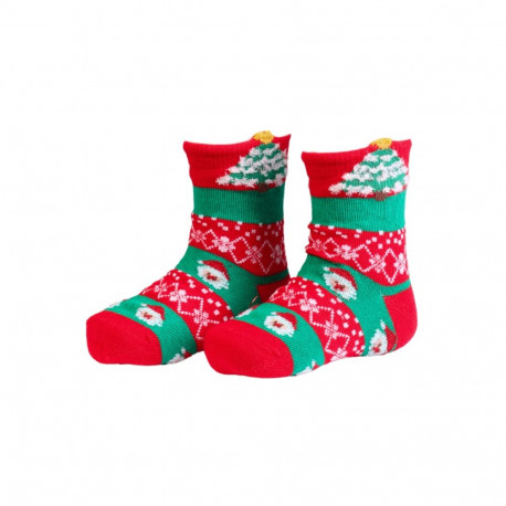 SOKISAHTEL JASPER rohelised kuusega jõulusokid beebidele 422