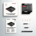 Axagon RSS-CD09 2.5 SSD/HDD caddy into DVD slot 9.5 mm LED ALU interface cards/adapter Internal SATA