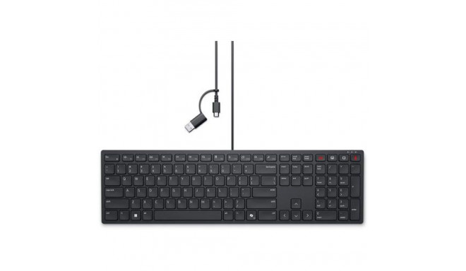 DELL KB525C keyboard Office USB QWERTZ German Black