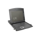 Digitus 19&quot; HD LCD KVM console, 16-port Cat 5, German keyboard