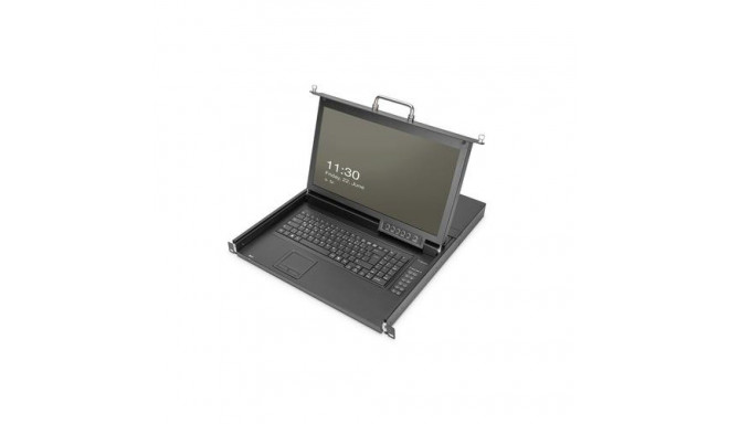 Digitus 17&quot; HD LCD KVM console, 8 HDMI ports, US keyboard