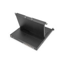 Digitus 17&quot; HD LCD KVM console, 8 HDMI ports, US keyboard