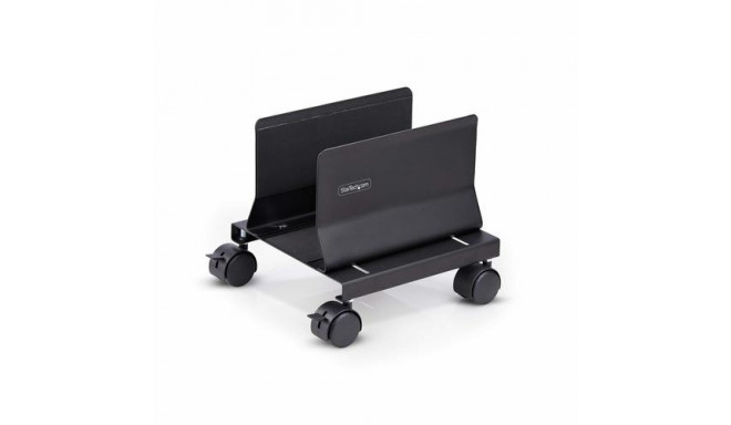 StarTech.com Computer Tower Cart, Rolling Mobile CPU Caddy on Wheels (Casters), Max Load 46.3lb/21kg