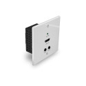 Lindy 70m Cat.6 HDMI 4K60, IR and RS-232 HDBaseT UK Wall Plate Extender, Transmitter