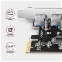 Axagon PCEU-430RS PCIe controller 4x ext. USB-A 5Gbps port