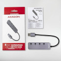 Axagon HUE-MSA Superspeed USB-A Switch Hub 4x USB 3.0 aktiv - 20cm schwarz USB 3.2 Gen 1 (3.1 Gen 1)