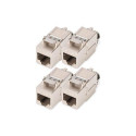 Digitus CAT 8.1 Keystone Module, Shielded, Tool-free Connection - 4 pcs