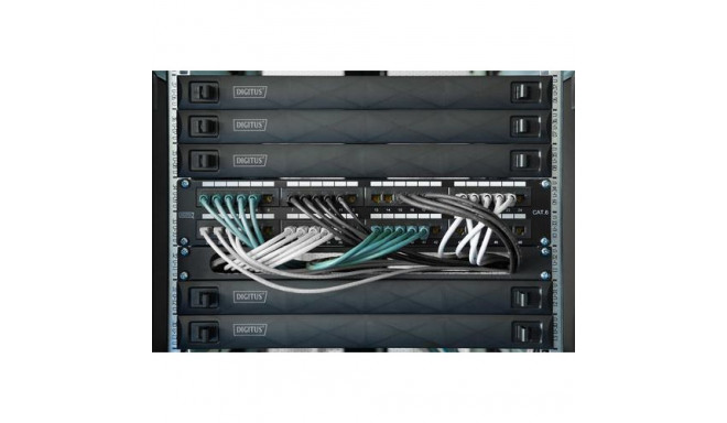 Digitus Cat. 6A keystone module, shielded with intelligent cable manager - 48 pcs.