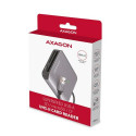 Axagon CRE-S3 External USB-A 3.2 Gen 1 3-slot &amp; lun SD/microSD/CF card reader USB 3.2 Gen 1 