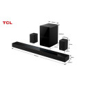 TCL Q Q85H Class 7.1.4 Channel Sound Bar with Dolby Atmos, Wireless Subwoofwer, and Wireless Surroun