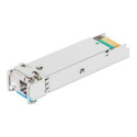 Intellinet Gigabit Fiber WDM Bi-Directional SFP Optical Transceiver Module 1000Base-BX-U (LC) Single