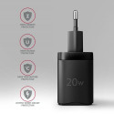 Axagon ACU-PQ20 wall charger QC3.0/AFC/FCP+ PD type-C 20 W - schwarz - USB Typ C Mobile phone, Smart