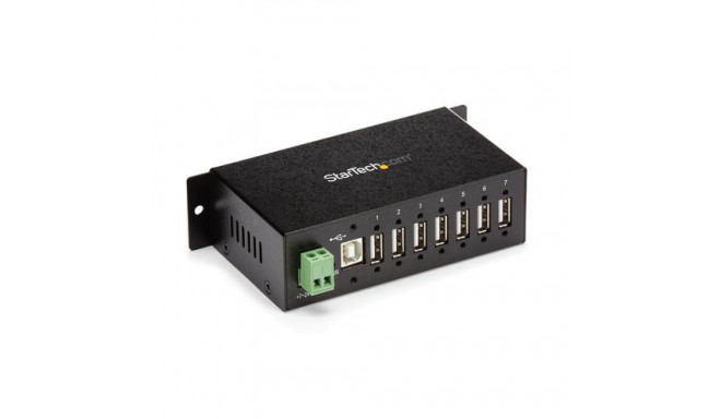 StarTech.com 7-Port USB 2.0 Hub - Metal Industrial USB-A Hub with ESD Protection &amp; 350W Surg