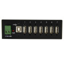 StarTech.com 7-Port USB 2.0 Hub - Metal Industrial USB-A Hub with ESD Protection &amp; 350W Surg