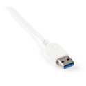 StarTech.com 3-Port Portable USB 3.0 Hub plus Gigabit Ethernet - Built-In Cable~3-Port Portable USB 