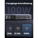 UGREEN 20000 mAh Power Bank -varavirtalähde, 100W