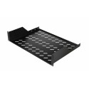 Equip Fixed Shelf 19&#039;, 2U, 800MM, Black