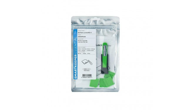 Smartkeeper SD04PKGN port blocker SD card Green Plastic 1 pc(s)