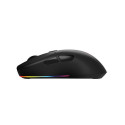 Savio RIFT BLACK gaming RGB Dual Mode mouse Ambidextrous Bluetooth + USB Type-A Optical 300 DPI