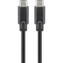 Goobay 38872 USB cable USB 3.2 Gen 2 (3.1 Gen 2) 0.5 m USB C Black