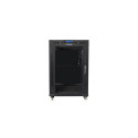 Lanberg FF01-8015-12BL rack cabinet 15U Freestanding rack Black