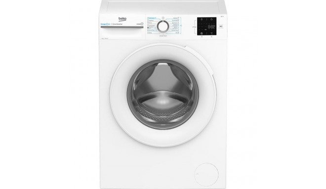 BEKO Washing machine BM3WFSU37013WW, 7 kg, Energy class A, 49.6 cm, 1000 rpm, Inverter motor, Steam 