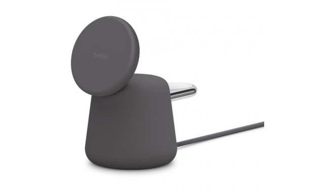 "Belkin BOOST CHARGE PRO 2in1 Ladedock mit MagSafe, 15W, grau"