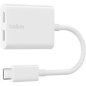 "Belkin RockStar USB-C Audio- und Ladeadapter, weiß"