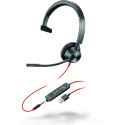 "HP Poly Headset Blackwire C3315 monaural USB-A & 3,5 mm"