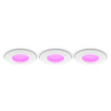 "Philips Hue White & Color Ambiance Slim Recessed 90mm 3er Weiß"