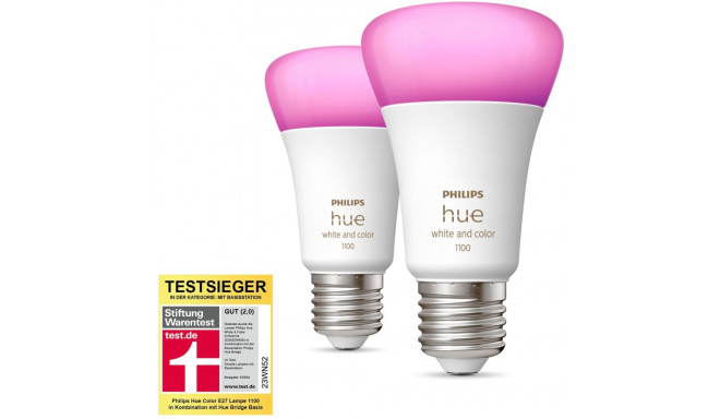 "Philips Hue StiWa White & Color Ambiance E27 Doppelpack 2x800lm 75W"