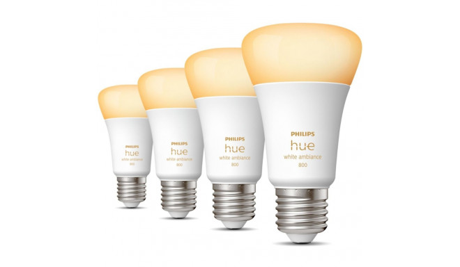 "Philips Hue White Ambiance E27 Viererpack 4x570lm 60W"