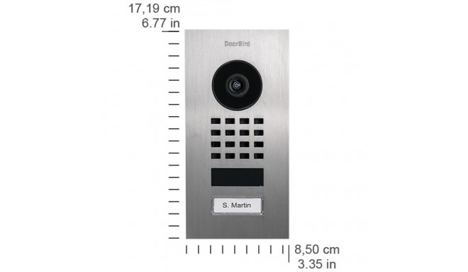 "DoorBird D1101V IP Video Türstation Unterputz Edelstahl V2A"