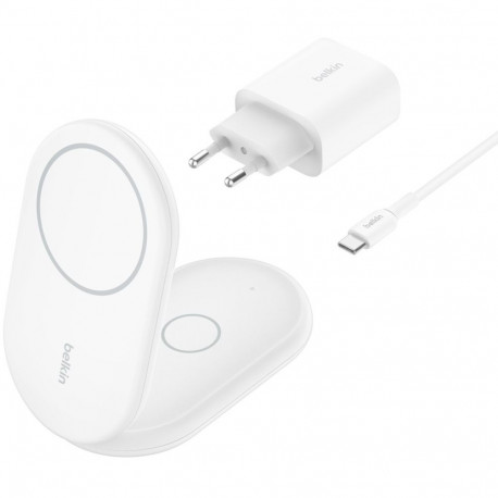 "Belkin Wireless BOOST CHARGE Qi2 Ladestation 15W, weiss"