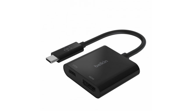 "Belkin USB-C auf HDMI-Adapter, 60W PD, schwarz"