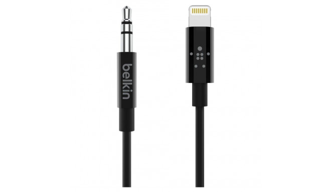 "Belkin MixIT Lightning auf 3,5mm AUX Kabel, 0.9 m, schwarz"