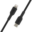 "Belkin Lightning/USB-C Kabel ummantelt mfi 1m schwarz"