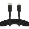 "Belkin Lightning/USB-C Kabel ummantelt mfi 1m schwarz"