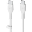 "Belkin Flex USB-C/USB-C Kabel, Schnellladen bis 60W, 2m, weiß"